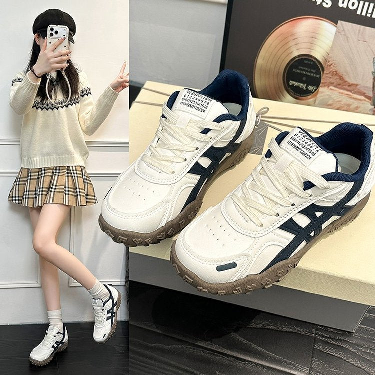 Damen Sportliche Sneaker mit rutschfester Gummisohle und atmungsaktiver Mesh-Oberfläche R&B
