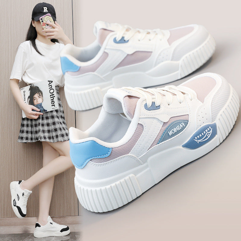 Damen modische Sneakers mit erhöhtem Sohlenprofil und sportivem Design R&B
