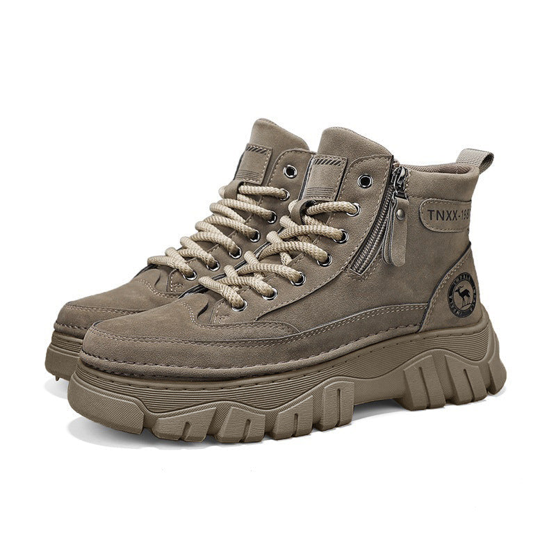 Damen Modische High-Top Stiefel mit robustem Profil und innovativem Verschlusssystem R&B