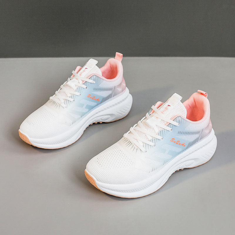 Damen Sportliche und leichte Sneakers mit atmungsaktivem Mesh-Obermaterial R&B