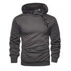 Herren Hoodie mit innovativem Kragen und praktischer Taschenlösung