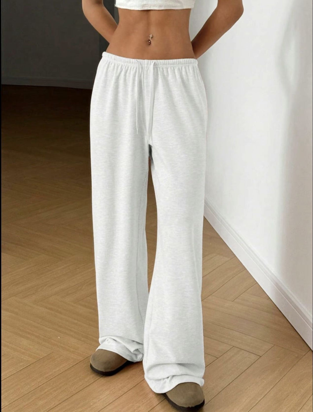 Damen Weite Sweatpants mit elastischem Bund R&B