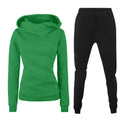 Damen Kapuzenpullover und Sporthose Kombination R&B