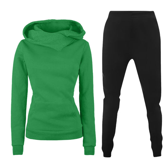 Damen Kapuzenpullover und Sporthose Kombination R&B