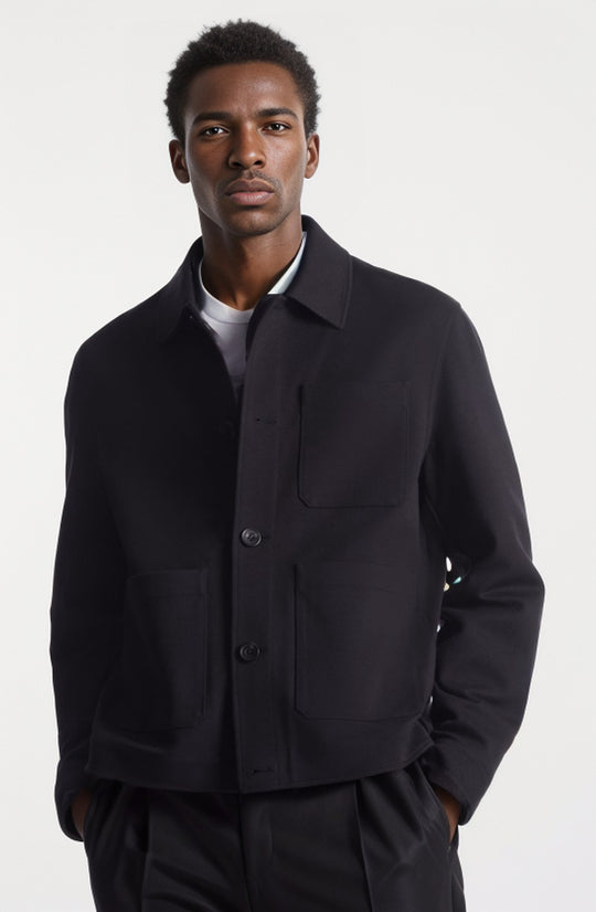 Herren modische Utility-Jacke mit praktischen Taschen R&B