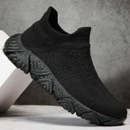 Damen Strick-Sneaker mit hohem Kragen und rutschfester Sohle R&B