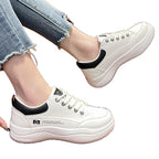 Damen Lässige Sneakers mit atmungsaktiver Oberflächenstruktur und dämpfender Sohle