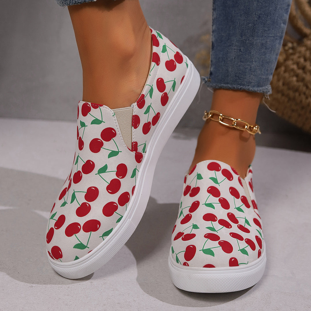 Damen Slip-On Sneakers mit fruchtigem Design R&B