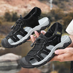 Damen Atmungsaktive Trekking-Sandalen mit stoßdämpfendem Fußbett und verstellbarem Schnellschnürsystem R&B