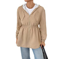 Damen Freizeitjacke mit verstellbarem Bund und Kapuze R&B