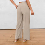Damen Weit geschnittene Stoffhose mit eleganten Falten R&B