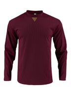 Herren Langarmshirt mit strukturiertem Rippdesign R&B