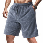 Herren bequeme Freizeit-Shorts aus sanftem Stoff mit verstellbarem Kordelzug R&B