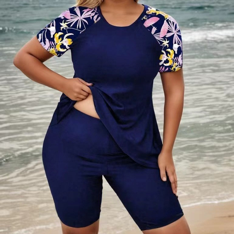 Damen Sportliches Set mit floralem Design R&B