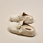 Damen Kuschelige Clogs aus hochwertigem Material mit modischem Schnallenverschluss R&B