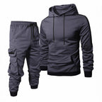 Herren Komfortables Hoodie- und Jogginghosen-Set mit praktischen Taschen