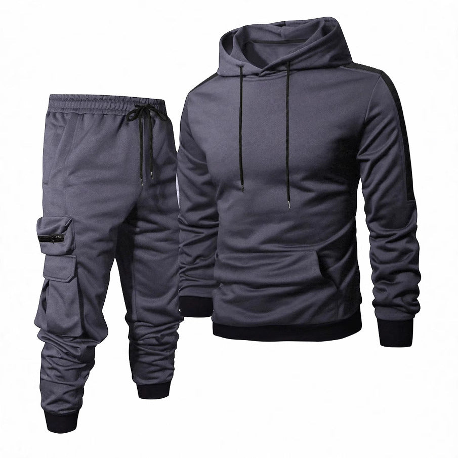 Herren Komfortables Hoodie- und Jogginghosen-Set mit praktischen Taschen