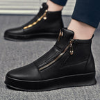 Damen Mode Stiefeletten mit Reißverschluss und gepolstertem Fußbett
