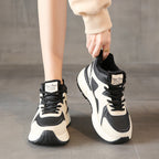 Damen Sportliche High-Top Sneakers mit kuscheligem Innenfutter und rutschfester Profilsohle R&B