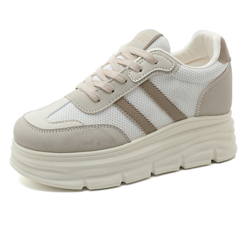 Damen Plateau Sneakers mit atmungsaktivem Mesh-Obermaterial und dämpfender Sohle R&B