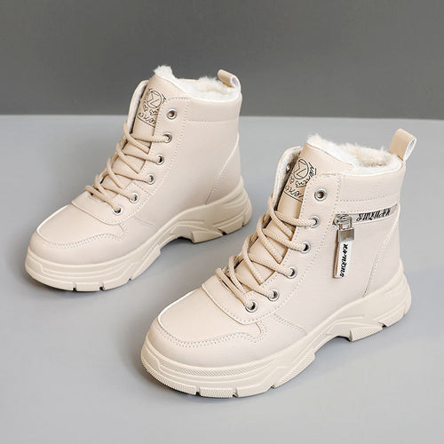 Damen Winterliche High-Top Sneaker mit kuscheligem Innenfutter R&B