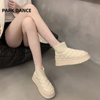 Damen Komfortable und stylische Chunky Slip-On Sneakers mit gestepptem Design