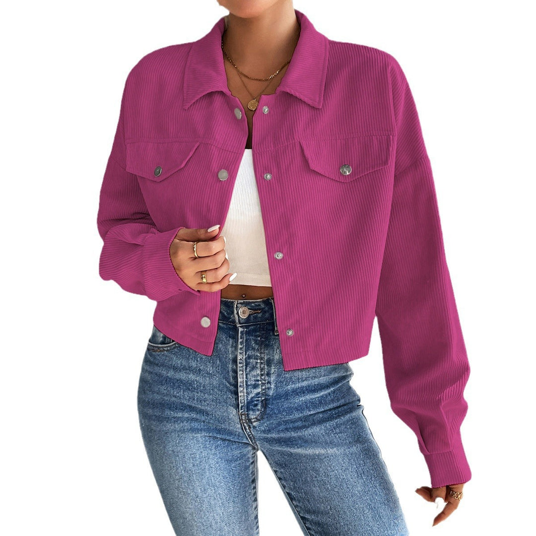 Damen Kurzjacke aus cordartigem Material R&B