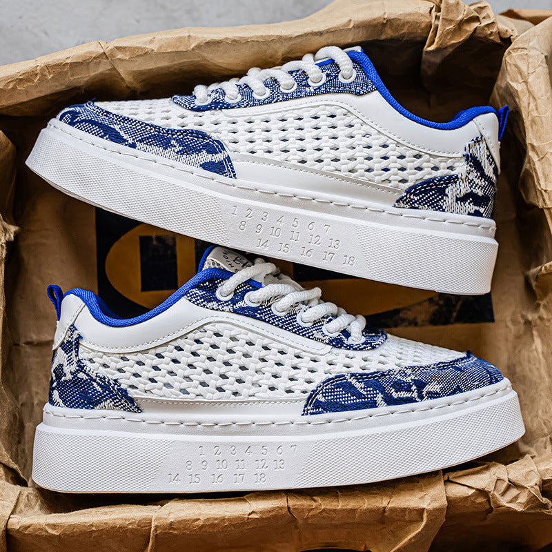 Damen Komfortable Plateau-Sneaker mit atmungsaktivem Obermaterial R&B
