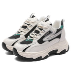 Damen modische und bequeme Sneakers mit stoßdämpfender Sohle R&B