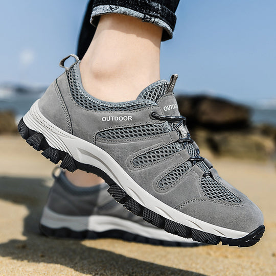 Damen Outdoor-Sneaker mit atmungsaktivem Mesh-Obermaterial und rutschfester Sohle R&B