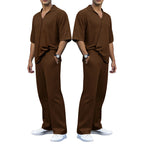 Herren elegantes Freizeit-Outfit aus weichem Strickmaterial mit lässigem Schnitt R&B