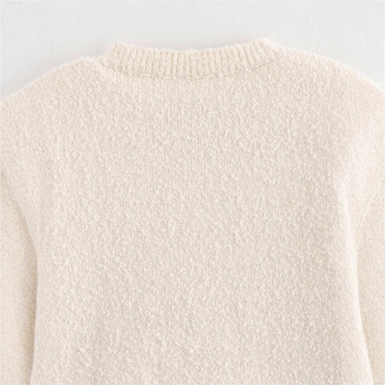 Damen Bouclé-Jacke mit eleganten Schleifen und Fransen R&B