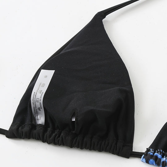 Damen Dreieck-Bikini mit raffiniertem Tiermuster R&B