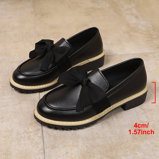 Damen Ballerina-Schuhe mit dekorativen Schleifen und rutschfester Sohle R&B