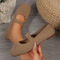 Damen Ballerinas mit elastischem Riemchen und strukturiertem Obermaterial R&B