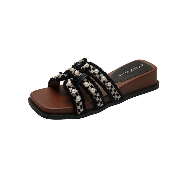 Damen elegante und komfortable Pantoletten R&B