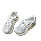 Damen sportive Sneaker mit atmungsaktiver Mesh-Oberfläche und dämpfender Sohle R&B