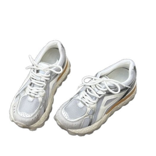 Damen sportive Sneaker mit atmungsaktiver Mesh-Oberfläche und dämpfender Sohle R&B
