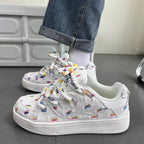 Damen Trendige Sneakers mit bunten Applikationen R&B