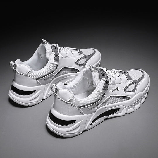 Damen Sportliche Sneaker mit mehrlagiger Mesh-Oberfläche und dämpfender Sohle R&B