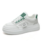 Damen modische Plateau Sneakers mit sportlicher Profilsohle und atmungsaktiver Konstruktion R&B
