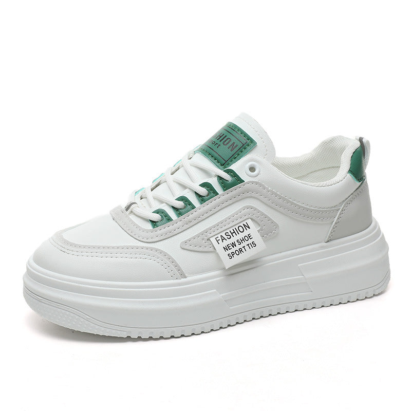 Damen modische Plateau Sneakers mit sportlicher Profilsohle und atmungsaktiver Konstruktion R&B