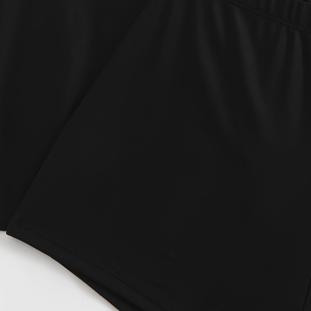 Damen Sportliches Badeanzug-Set mit floralem Seiteneinsatz R&B