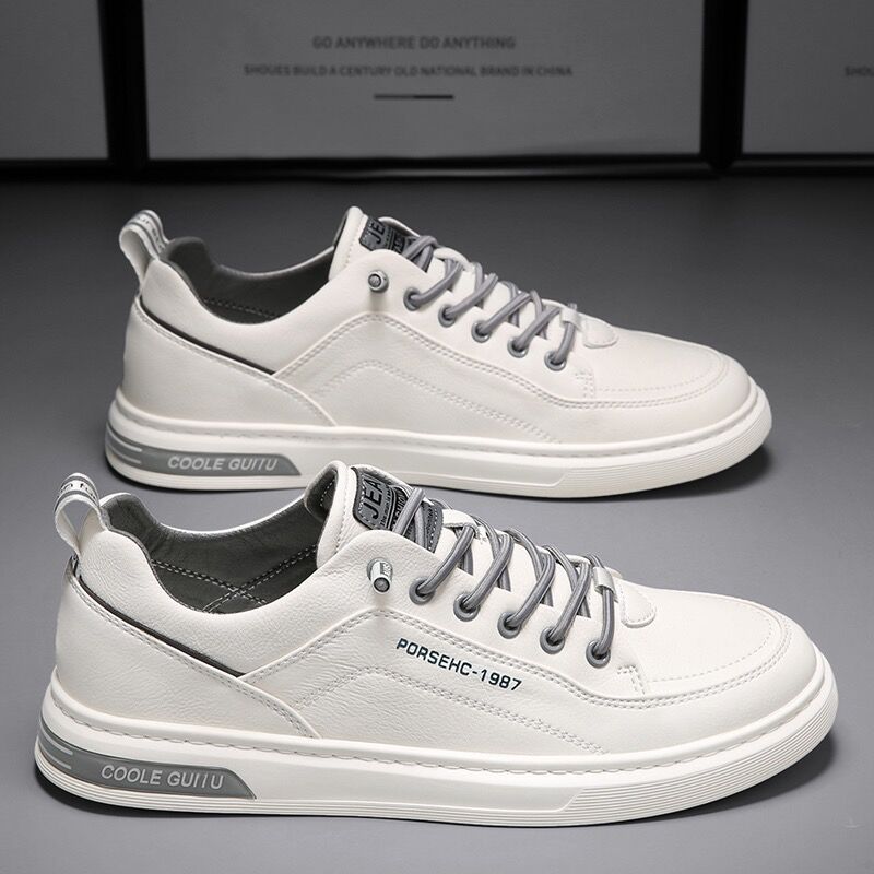 Herren Sportschuhe mit atmungsaktivem Leder und dämpfender Sohle