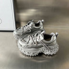 Damen Sportliche Chunky Sneakers mit texturiertem Obermaterial und stabiler Laufsohle R&B
