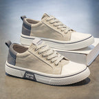 Damen trendige Sneakers im modernen Streetstyle mit robustem Canvas-Obermaterial und rutschfester Sohle