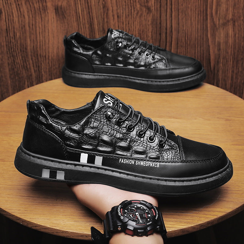Damen Komfortable Sneakers mit trendigem Krokodil-Design R&B