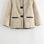 Damen Kuscheljacke mit hochwertigem Kunstfell und praktischen Taschen R&B