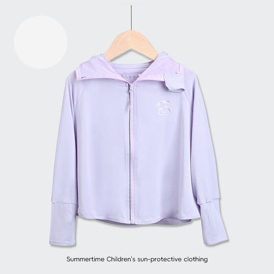 Kinder UV-Schutzjacke mit Kapuze und leichten atmungsaktiven Eigenschaften R&B