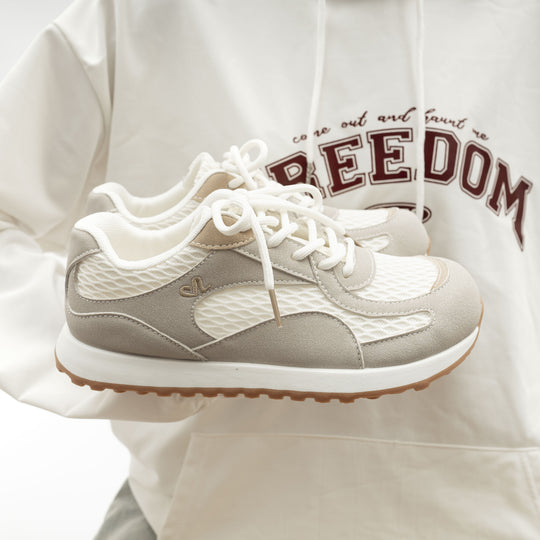 Damen Komfortable Freizeit-Sneaker mit atmungsaktiver Mesh-Oberfläche und rutschfester Sohle R&B